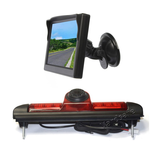 Reversing Camera & Suction Cup Rear View Monitor for Fiat Ducato / Peugeot Boxer / Citroen Jumper Relay (2007-2020)