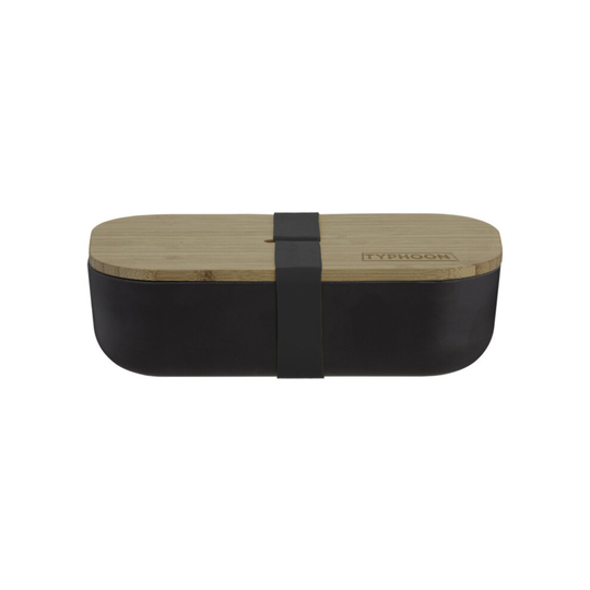 Pure Black Bamboo Lunch Box