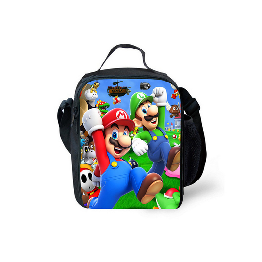 (Style 04) Super Mario Lunch Bag Picnic Students Lunch box