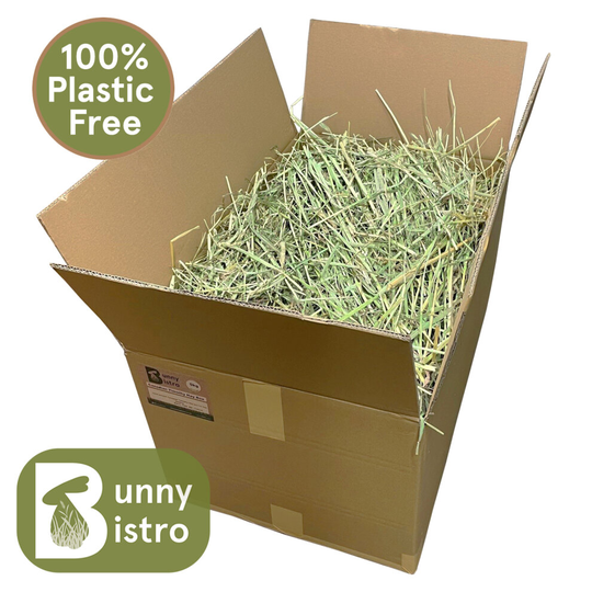 (Canadian Timothy Hay) Bunny Bistro 5kg Hay Box - Natural Rabbit & Guinea Pig Box