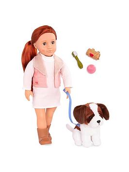 Our Generation Delphia Doll With Puppy
