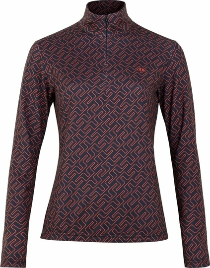 J.Lindeberg Ana Golf Mid Layer Ketchup Bridge Monogram XL