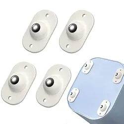 Paste Universal Wheel Pulley Punch-Free Universal Wheel Pulley Storage Box Roller for Trash Bucket Mobile Base Accessories Lightinthebox