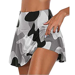 tennis skirts for women, ulanda women's active skort athletic stretchy pleated tennis skirt for running golf workout (x-2 gray, medium) Lightinthebox