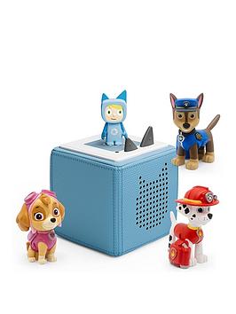 Tonies Toniebox Starter Set Blue + Paw Patrol Chase, Marshall & Skye