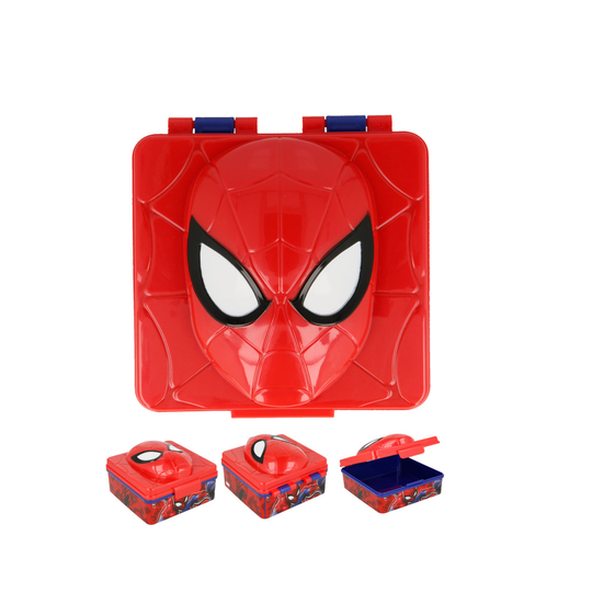 Latest Design Kids 3D Spiderman School Lunch Sandwich Snack Box