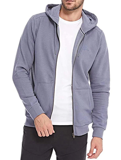 Hoodies / Sweatshirts Lollard Zip Through Hoodie in Dusty Blue - Tokyo Laundry / S - Tokyo Laundry