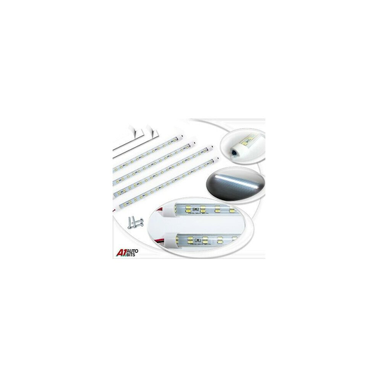 4x 36 LED 12v Led Car Interior White Strip Lights Bar Van Caravan On Off Switch
