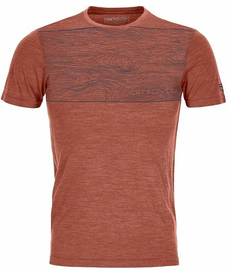 Ortovox 120 Cool Tec Wood T-Shirt M Clay Orange Blend 2XL