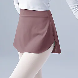 Ballet Activewear Skirts Pure Color Splicing Women's Training Performance High Nylon Lightinthebox