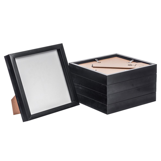 Box Picture Frame Deep 3D Photo Display 8x8 Inch Standing Hanging Black x5