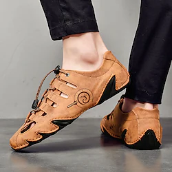 Men's Sandals Leather Shoes Hand Stitching Fisherman Sandals Sporty Casual Beach Daily Outdoor Water Shoes Walking Shoes Nappa Leather Cowhide Breathable Handmade Non-slipping Booties / Ankle Boots Lightinthebox