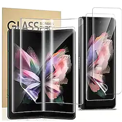 2 Sets Phone Screen Protector For Samsung Galaxy Z Fold 4 Z Fold 2 Z Fold 3 TPU High Definition (HD) Ultra Thin Scratch Proof Phone Accessory Lightinthebox