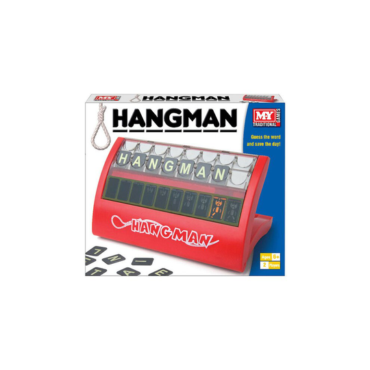 Hangman Educational Guess the Word Game Age 6+ 60 Letters in Colour Box