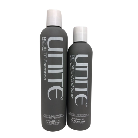 Unite Re Unite Repairing Shampoo 10 OZ & Repairing Conditioner 8 OZ Set