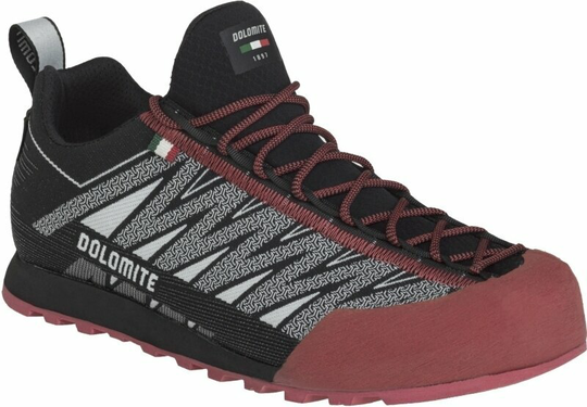 Dolomite Womens Outdoor Shoes Velocissima GTX Pewter Grey/Fiery Red 38