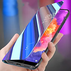 Phone Case For Huawei Full Body Case Huawei P20 Huawei P20 Pro Huawei P20 lite Huawei P30 Huawei P30 Pro Huawei P30 Lite P10 Plus P10 Lite P10 P9 lite mini Shockproof with Stand Mirror Solid Color PC Lightinthebox