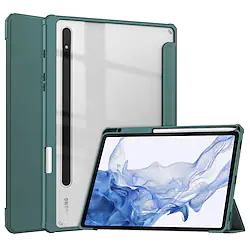 Tablet Case Cover For Samsung Galaxy Tab S8 Plus Portable Pencil Holder with Stand Solid Colored TPU Lightinthebox