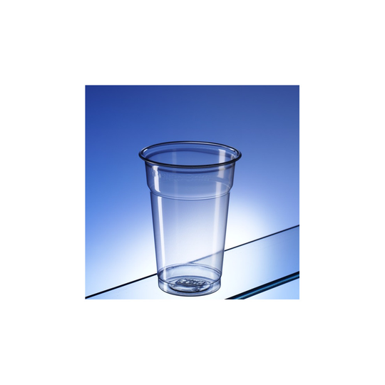 (Box of 500) Recyclable Half-Pint Glasses PET 300ml