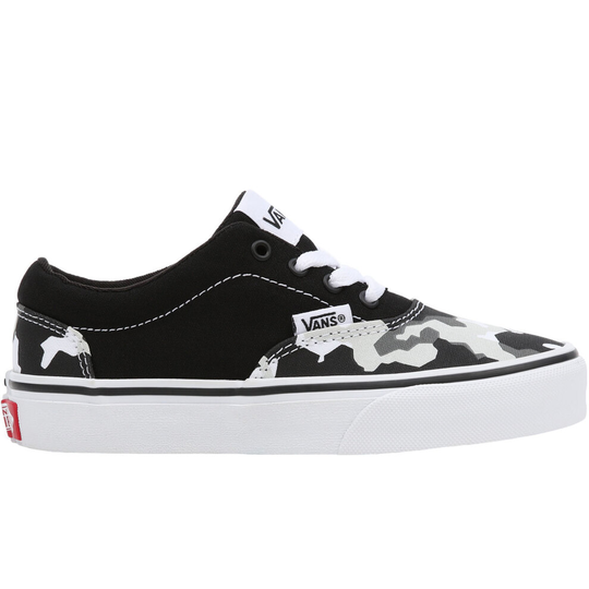 (3 UK, Black/Camo) Vans Kids Juniors Doheny Canvas Low Top Casual Trainers Shoes