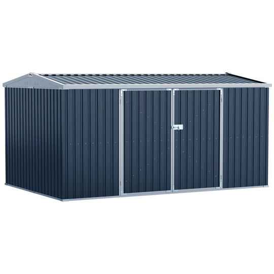 Outsunny Outdoor Garden Storage Shed Steel Tool Storage Box