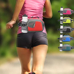 Waist Bag / Pack Running Pack for Running Jogging Bike / Cycling Recreational Cycling Sports Bag Adjustable Waterproof Portable with Water Bottle Holder Nylon Lycra Spandex Men's Women's Running Bag Lightinthebox