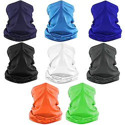 Cooling Neck Gaiter Balaclava Face Mask Neck Tube Scarf Face Cover Solid Color Sunscreen Breathable UV Protection Quick Dry Dust Proof Bandanas Bike / Cycling Black Summer for Men's Women's Outdoor Lightinthebox