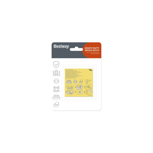 Bestway Repair Patch Heavy Duty Adhesive Inflatable Pool Fix 2.5x2.5"