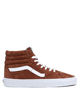 Vans UA Sk8-Hi - Brown/White, Brown/White, Size 6, Men
