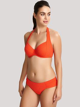 Panache Echo Halter Bikini - Orange, Orange, Size 36Gg, Women