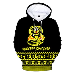 Inspired by Cobra Kai Karate Kid Hoodie Cartoon Manga Anime Harajuku Graphic Kawaii Hoodie For Men's Women's Unisex Adults' 3D Print 100% Polyester Lightinthebox