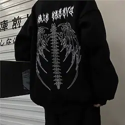 Spicy Girls Punk Gothic Y2K Year 2000 Hoodie Loose Pants Women's Japanese Cosplay Costumes Black / White Lightinthebox