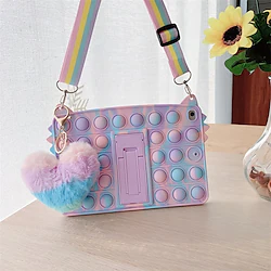 Tablet Case Cover For Apple iPad 9th 8th 7th iPad Pro 11'' iPad Air 3rd iPad Mini 5th Shockproof Dustproof with Stand Solid Colored TPU PC with Shoulder Strap Lightinthebox