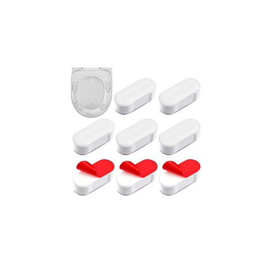 8 Pcs Toilet Seat Buffers Seat Replacement Bumpers, Seat Bumpers Universal Stoppers, Toilet Seat Bumper Kit with Strong Adhesive Suitable for Mo