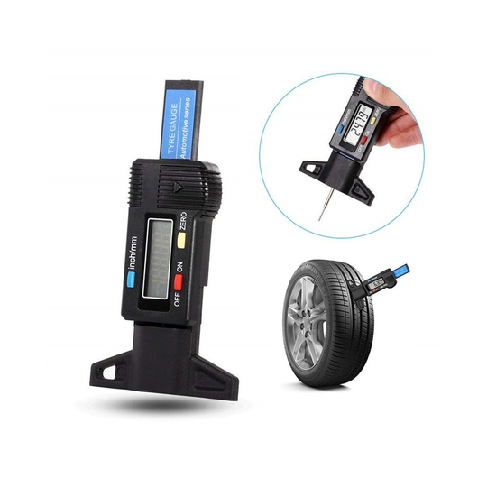 Digital Tyre Tread Depth Gauge Motorbike Car Van/ Tester Brake Measure