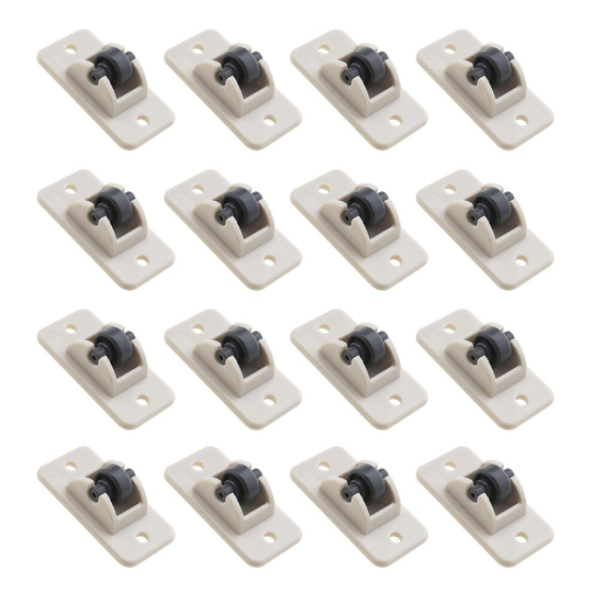16pcs Self Adhesive Casters Pulley Rollers for Cabinet Drawer Storage Box Roller