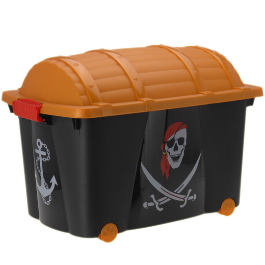 Pirate Kids Plastic Storage Toy Box