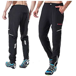 Men's Cycling Pants Bike Pants Padded Shorts / Chamois Winter Mountain Bike MTB Road Bike Cycling Sports Fleece Lining 3D Pad Warm Quick Dry Black Polyester Fleece Clothing Apparel Bike Wear Lightinthebox