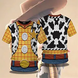 Inspired by Toy Story Lightyear Woody Buzz Lightyear T-shirt Cartoon Manga Anime Basic Street Style T-shirt For Men's Women's Unisex Adults' 3D Print 100% Polyester Lightinthebox