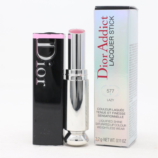 (577 Lazy) Dior Addict Lacquer Stick Saturated Lip Color 3.2g New In Box [Choose A Shade]
