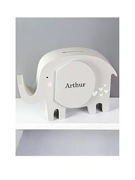 The Personalised Memento Company Personalised Elephant Money Box