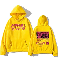 Inspired by Chainsaw Man Denji Hoodie Print Front Pocket Graphic Hoodie For Men's Women's Unisex Adults' Hot Stamping 100% Polyester Casual Daily Lightinthebox