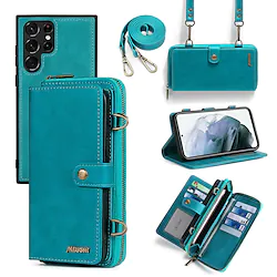 Phone Case For Samsung Galaxy Wallet Card A73 A53 A33 S22 Ultra Plus S21 FE S20 A72 A52 A42 Note 20 10 Ultra Plus Zipper Full Body Protective Dustproof Solid Colored PU Leather Lightinthebox