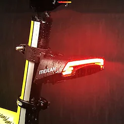MEILAN X5 Bike Light Turn Signal Light Rear Bike Tail Light Safety Light Mountain Bike MTB Bicycle Cycling Waterproof Smart Induction Remote Control / RC 80 lm Red Cycling / Bike / IPX-4 Lightinthebox