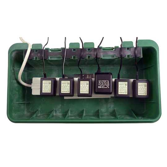 Christmas Concepts® Large Green Weather Proof Box - Outdoor Plug Box - 42cm x 22cm x 10cm