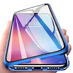 Magnetic Adsorption Metal Tempered Glass Cover For Samsung Galaxy S23 S22 S21 Ultra Plus FE A72 A52 A32 Clear 360 Protection Double Sided Phone Case with Screen Protector Lightinthebox