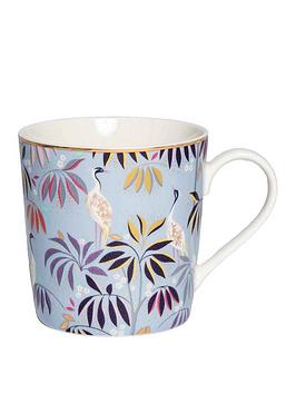 Sara Miller India Collection Mug &Ndash; Crane Garden