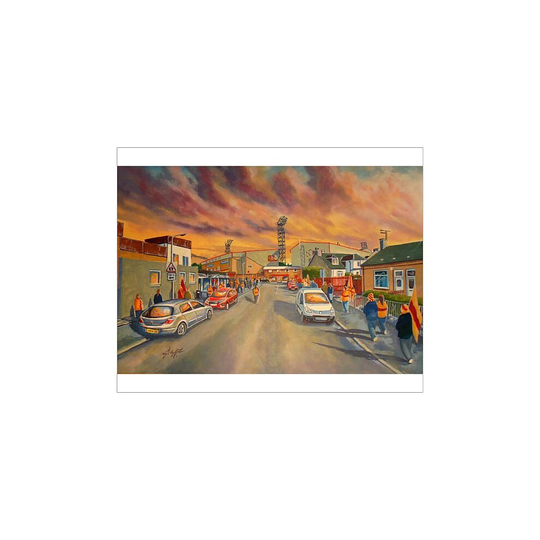 (10"x8" (25x20cm) Print) Fir Park Stadium Going to the Match Fine Art - Motherwell FC (Photographic Print)