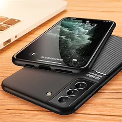 Phone Case For Samsung Galaxy Back Cover Leather S22 Ultra Plus S21 FE S20 A72 A52 A42 S10 Note 20 10 Ultra Plus A70 A50 Ultra-thin Support Wireless Charging Shockproof Solid Colored TPU PU Leather Lightinthebox