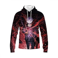 Inspired by Jujutsu Kaisen Fushiguro Megumi Hoodie Cartoon Manga Anime Harajuku Graphic Kawaii Hoodie For Unisex All Couple's Adults' 3D Print 100% Polyester Lightinthebox